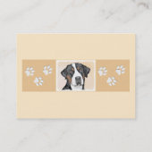 Greater Swiss Mountain Hunde Malerei - Originelle  Visitenkarte (Rückseite)