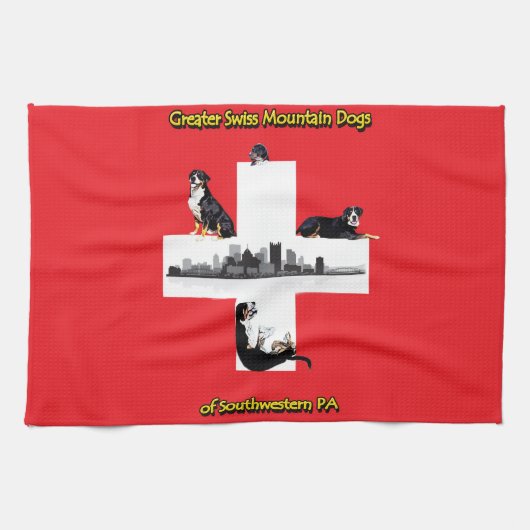 Greater Swiss Mountain Hunde von SWPA Küchentuch (Horizontal)
