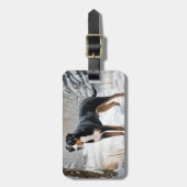 Greater Swiss Mountain Let It Snow Weihnachten Gepäckanhänger (Vorderseite vertikal)