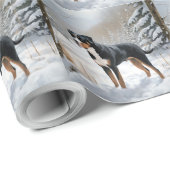 Greater Swiss Mountain Let It Snow Weihnachten Geschenkpapier (Rolleneckpunkt)