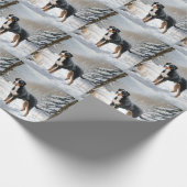 Greater Swiss Mountain Let It Snow Weihnachten Geschenkpapier (Ecke)