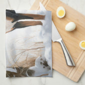 Greater Swiss Mountain Let It Snow Weihnachten Geschirrtuch (Viertel Falte)