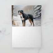 Greater Swiss Mountain Let It Snow Weihnachten Karte (Innenseite)