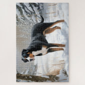 Greater Swiss Mountain Let It Snow Weihnachten Puzzle (Vertikal)