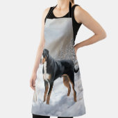 Greater Swiss Mountain Let It Snow Weihnachten Schürze (InSitu)