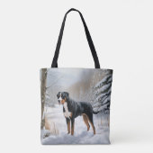 Greater Swiss Mountain Let It Snow Weihnachten Tasche (Rückseite)