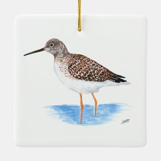Greater Yellowlegs Keramikornament (Rückseite)