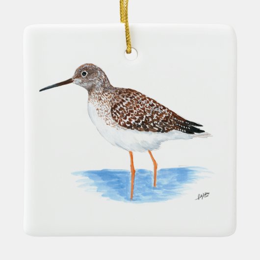 Greater Yellowlegs Keramikornament (Vorderseite)