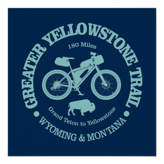 Greater Yellowstone Trail (cycling) Poster (Vorderseite)