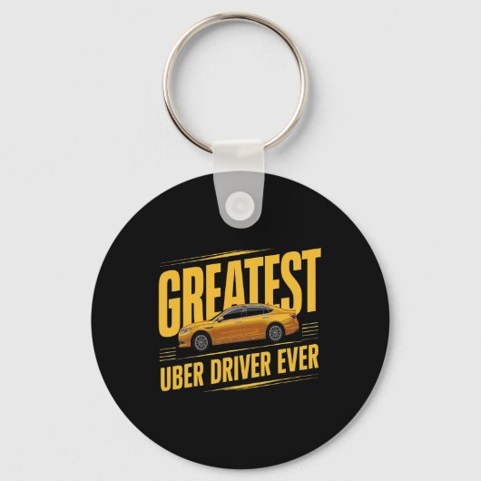 Greates Uber Driver Ever Vathers Day 1 Schlüsselanhänger (Vorderseite)