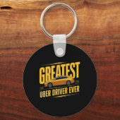 Greates Uber Driver Ever Vathers Day 1 Schlüsselanhänger (Vorderseite)