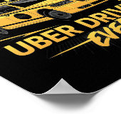 Greates Uber Driver Ever Vathers Day Poster (Ecke)