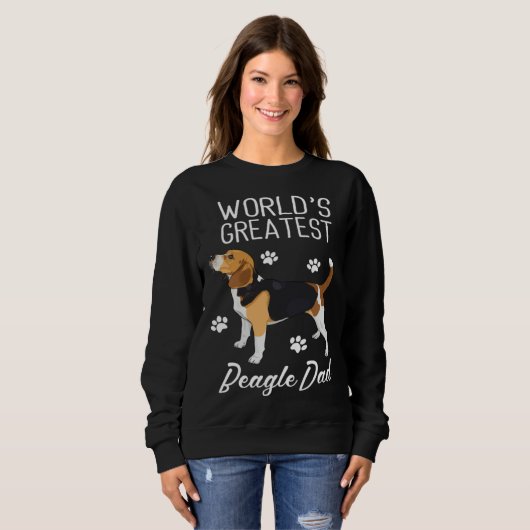 Greatest Beagle Dad Ever Beagle Dog Sweatshirt (Vorne ganz)