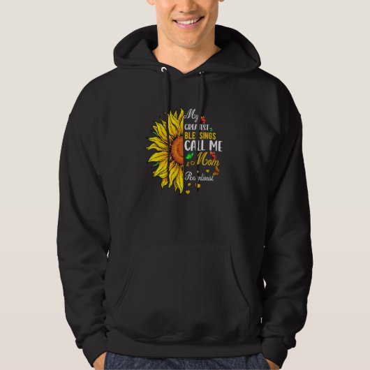Greatest Blessings Call Me Mom And Receptionist Su Hoodie (Vorderseite)