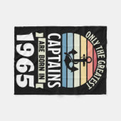 Greatest Captains Born In 1965 60th Birthday Boati Fleecedecke (Vorderseite (Horizontal))