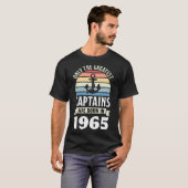 Greatest Captains Born In 1965 60th Birthday Boati T-Shirt (Vorne ganz)