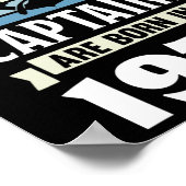 Greatest Captains Born In 1975 50th Birthday Boati Poster (Ecke)