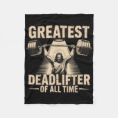 Greatest Deadlifter Of All Time Jesus Fleecedecke (Vorderseite)