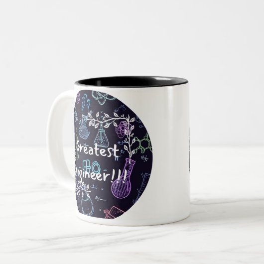 greatest engineer mug zweifarbige tasse (Vorderseite Links)