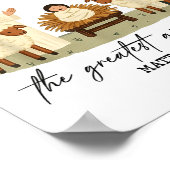 Greatest Gift Of All Nativity Scene Christian Chri Poster (Ecke)