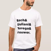 Greatest Guitar Composers T-Shirt (Vorderseite)