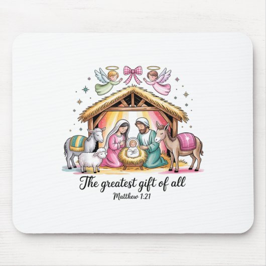 Greatest Of All Nativity Design Festive Apparel Mousepad (Vorne)