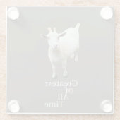Greatest of all time Goat Glasuntersetzer (Rückseite)