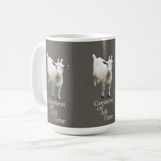 Greatest of all time Goat Kaffeetasse (Vorderseite Links)