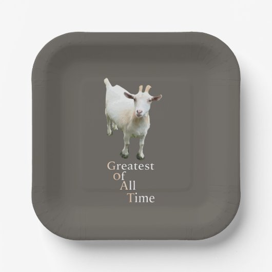 Greatest of all time Goat Pappteller (Vorderseite)