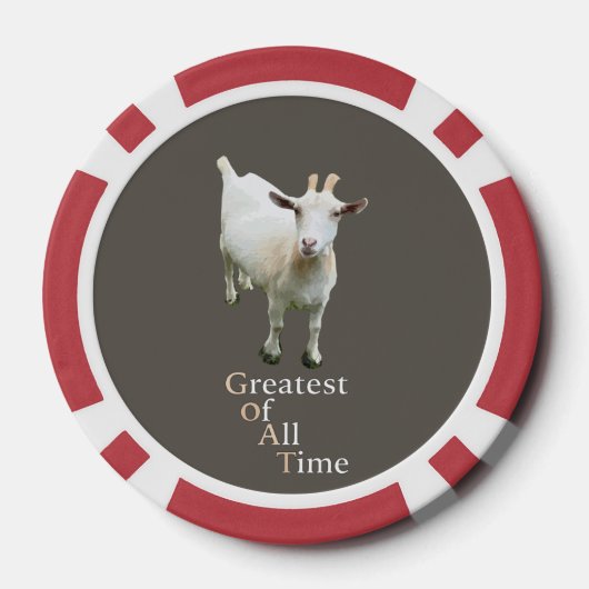 Greatest of all time Goat Pokerchips (Rückseite)