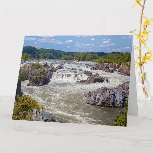 Greatfalls Virginia Karte (Gelbe Blume)