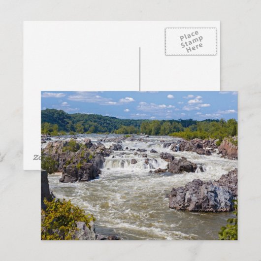 Greatfalls Virginia Postkarte (Vorne/Hinten)