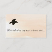 Grebe-/Natur-Visitenkarte Visitenkarte (Rückseite)