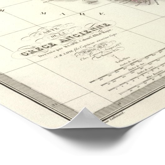 Grece ancienne - Altgriechenland Poster (Ecke)