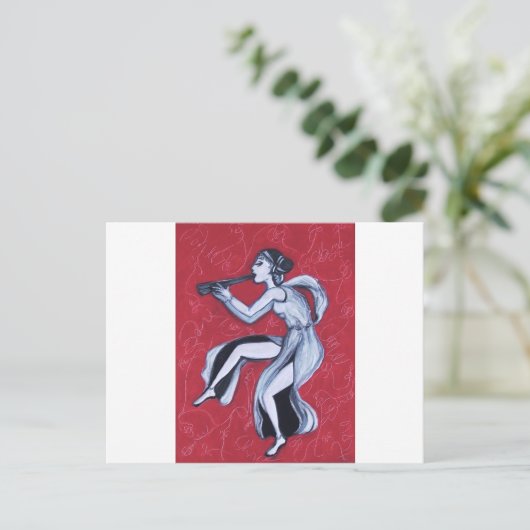 Grecian Dancer Postkarte (Stehend Vorderseite)
