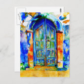 Grecian Door. Postkarte (Vorne/Hinten)