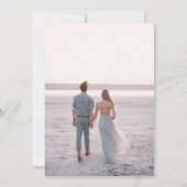 Grecian Elegance Custom Foto Save the Date Einladung (Rückseite)