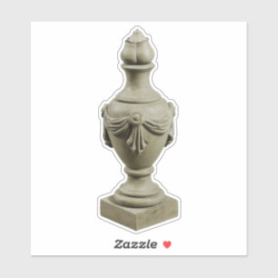 Grecian Stone Finial Urin Sticker