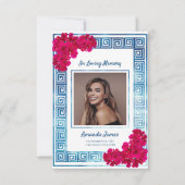 Grecian Wasserfarbe Dankeskarte (Vorderseite)