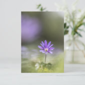 Grecian windblume Nature Foto Karte (Stehend Vorderseite)