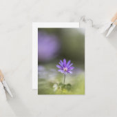 Grecian windblume Nature Foto Karte (Vorderseite/Rückseite Beispiel)