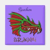 Grecken der Mystischen Drachenfantasy-Kunst Magnet (Vorne)