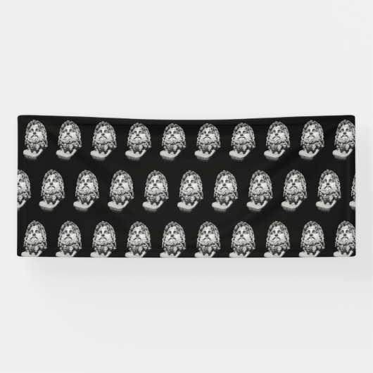 Greco Roman Bust Banner (Horizontal)