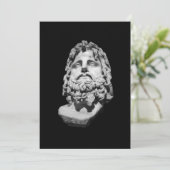 Greco Roman Bust Dankeskarte (Stehend Vorderseite)