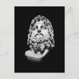 Greco Roman Bust Feiertagspostkarte