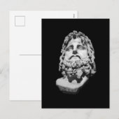 Greco Roman Bust Feiertagspostkarte (Vorne/Hinten)
