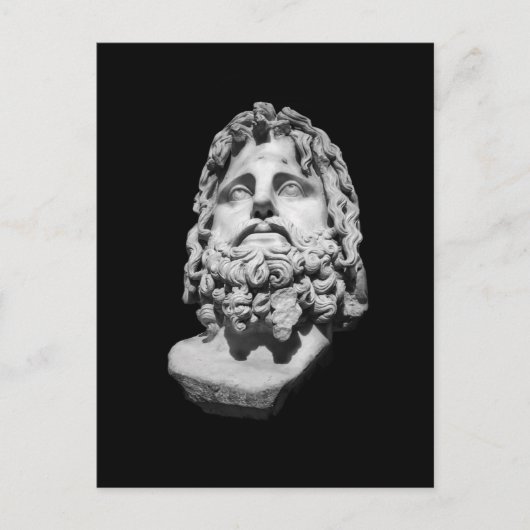Greco Roman Bust Feiertagspostkarte (Vorderseite)