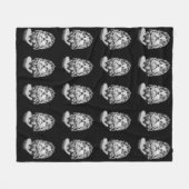 Greco Roman Bust Fleecedecke (Vorderseite (Horizontal))