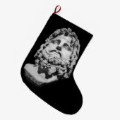 Greco Roman Bust Großer Weihnachtsstrumpf (Vorderansicht (hängend))