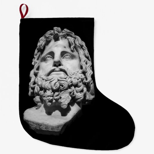Greco Roman Bust Großer Weihnachtsstrumpf (Vorderseite)